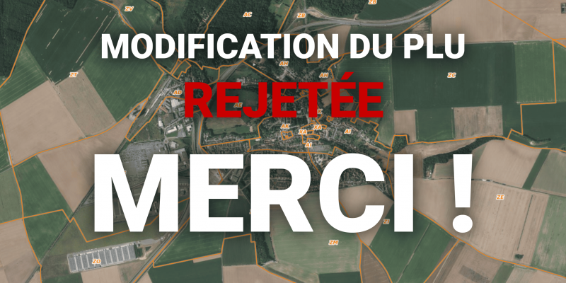 Rejet de la modification du PLU de Nanteuil